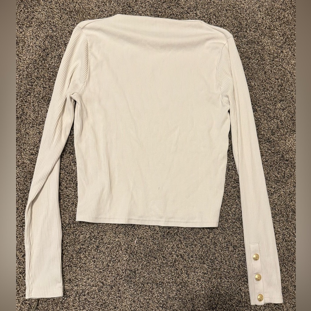 Ribbed long sleeved top